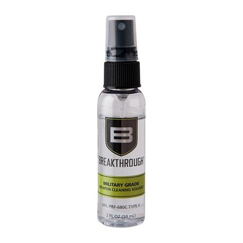 Der MILITARY GRADE SOLVENT von BREAKTHROUGH CLEAN ist ein geruchloses, nicht färbendes Lösungsmittel, das Fouling aufbricht und sicher für Holz, Kunststoffe und Beschichtungen ist.