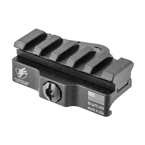 Le QUICK-RELEASE ACCESSORY MOUNT te permet de fixer et retirer rapidement tes accessoires sur rails Picatinny, avec un système de verrouillage solide et ajustable.