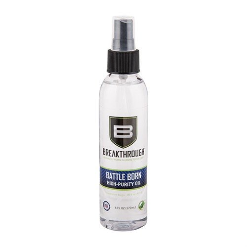 L'olio sintetico ultra-puro Battle Born offre massima lubrificazione e protezione per armi in condizioni estreme, da -90° F a +417° F, sicuro per tutti i materiali.