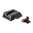L.P.A. SIGHTS BLACK REAR/RED FRONT ADJUSTABLE SIGHT SET, NOVAK STYLE