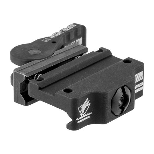 Il montaggio AD-MRO-L per Trijicon Miniature Rifle Optic è realizzato in alluminio 6061 T6, con un sistema QD Auto Lock™ per adattarsi a diverse slitte.
