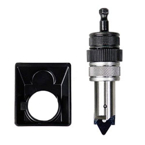 Il DELUXE POWER QUICK TRIM di LEE PRECISION consente di rifinire e smussare in pochi secondi, compatibile con trapani e avvitatori senza filo.