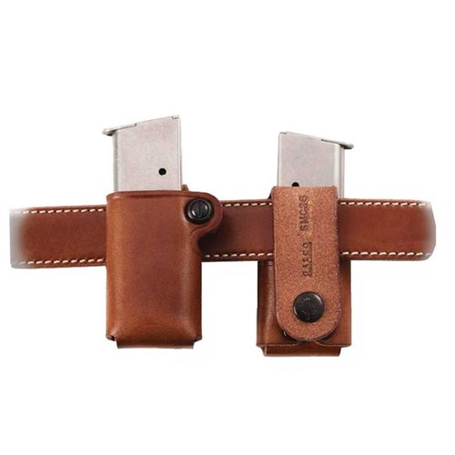 Il SMC™ di GALCO è un portamunizioni ambidestro in pregiata pelle di sella, con design avvolgente e regolazione della tensione, adatto per cinture fino a 1 3/4".