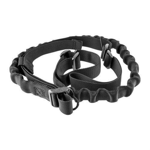 Le VTAC Bungee Sling est léger, permet un ajustement rapide et maintient ton arme près du corps pour une transition rapide vers ton pistolet.