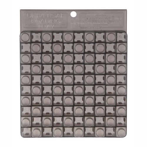 Il Lyman Loading Block è un accessorio essenziale per organizzare e velocizzare il caricamento, supportando 50 casi di fucili o pistole da .22 a .45 calibro.