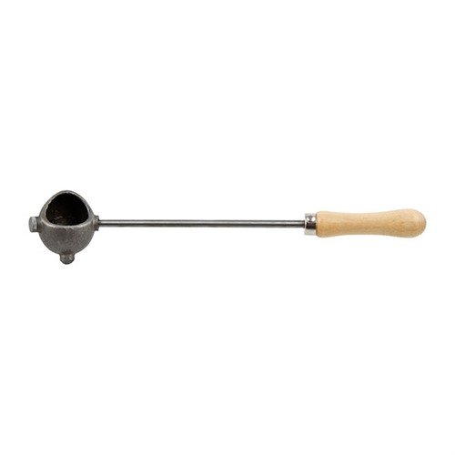 Il Lyman Lead Dipper ha una testa in ghisa per versamenti precisi, previene le sacche d'aria nei proiettili e il manico in legno rimane fresco durante l'uso.