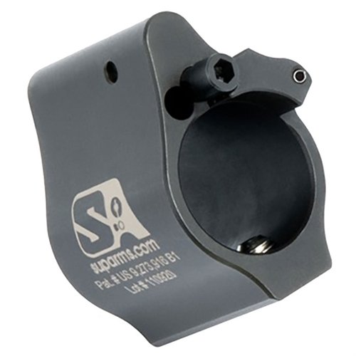 Il gas block AR-15 Solid Adjustable di Superlative Arms offre un flusso di gas ottimizzato, riduce il rinculo e mantiene il sistema pulito e fresco.