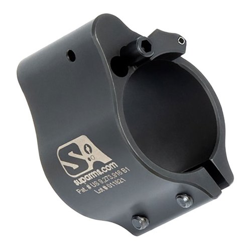 Der Superlative Arms AR-15 Clamp On Adjustable Gas Block ermöglicht eine saubere und kühle Funktion, reduziert Rückstoss und vermeidet Kohlenstoffablagerungen.