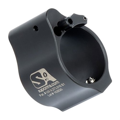 Il gas block regolabile Superlative Arms AR-15 offre un flusso di gas pulito, riduce il rinculo e previene l'erosione grazie al sistema "Bleed Off".