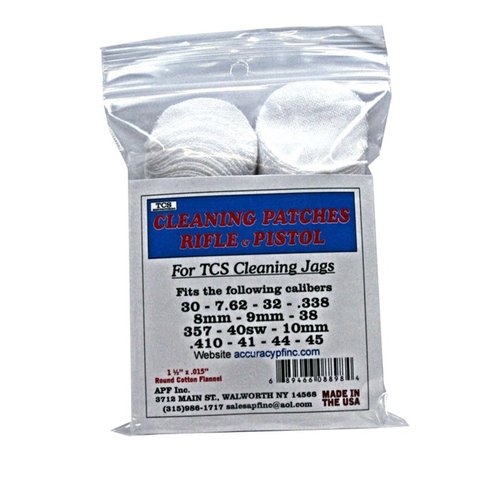 Les TCS CLEANING PATCHES en flanelle 100% coton sont parfaits pour un nettoyage efficace de tes armes, offrant un ajustement optimal pour divers calibres.