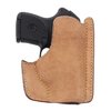 L'holster in premium horsehide per il trasporto in tasca offre un accesso rapido, nasconde la forma dell'arma e consente un rilascio con una mano.