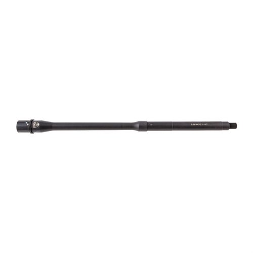 Il profilo del canne AR-15 Gov't/SOCOM 5.56 offre un equilibrio ideale tra rigidità e peso, realizzato in acciaio 4150 CMV con finitura QPQ Nitride per durabilità.