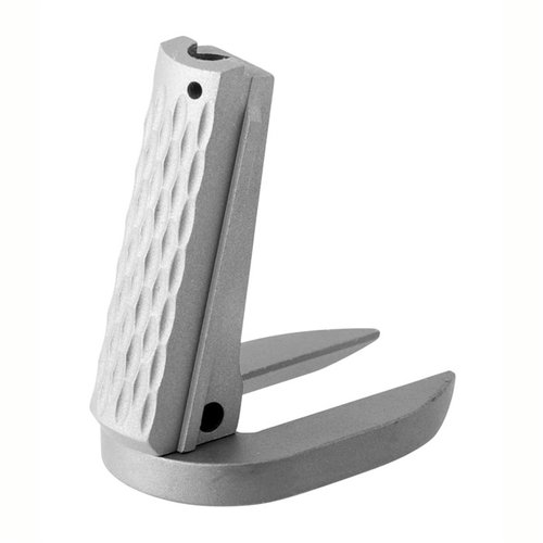 L'alloggiamento del Mainspring MagWell Chain-link in acciaio inox di Fusion Firearms offre qualità professionale, design elegante e compatibilità con pistole 1911 di dimensioni complete e commander.