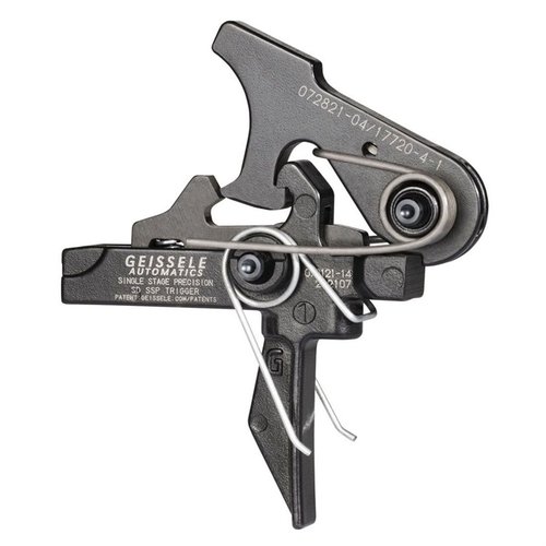 Der Geissele AR-15 SSP Trigger bietet eine einfache Installation, keinen Take-up, einen ultra kurzen Abzug und eine schnelle Rückmeldung für präzise Schüsse.