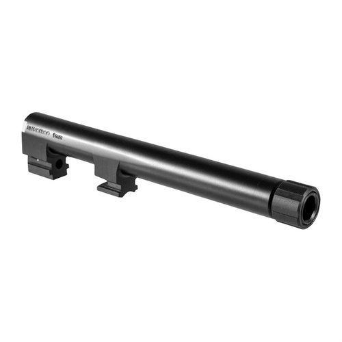 Il canna filettata Silencerco per Beretta 92F/92FS/M9 trasforma la tua pistola in un host pronto per silenziatori, con finitura nera e protettore filettato.