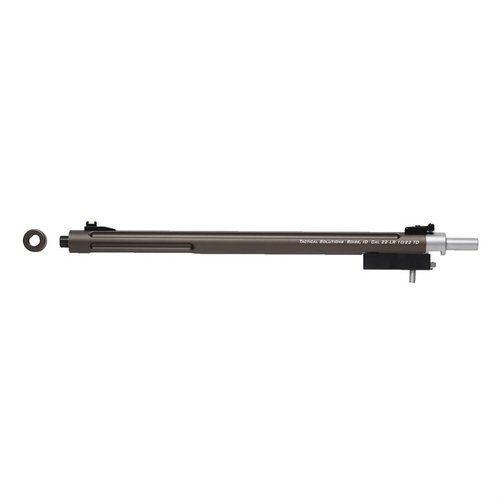 Il Tactical Solutions X-Ring Takedown Barrel per Ruger® 10/22® migliora l'accuratezza senza compromettere la funzionalità di smontaggio, con un design leggero e colori attraenti.