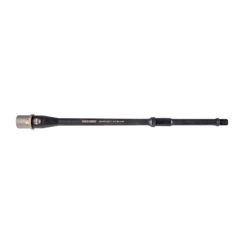 Le canon Pencil-Profile AR-15 de Faxon offre légèreté et précision avec un acier inoxydable de qualité, un filetage, et un rayonnement 5R pour des performances optimales.