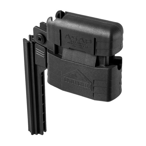 Il caricatore Butler Creek ASAP per AR-15/M16 consente di caricare rapidamente i caricatori, con tre metodi di caricamento e compatibile con cartucce 5.56 NATO/.223 Rem.