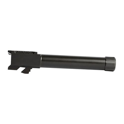 Il canna filettata SIG P320 di SilencerCo consente l'installazione di un soppressore, realizzata in acciaio inossidabile 416R con finitura nera nitride.