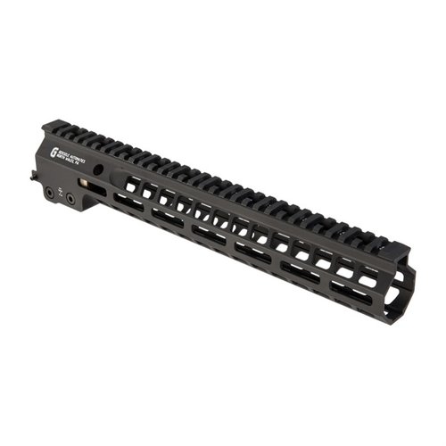 Der Geissele MK14 Super Modular Rail Handguard bietet eine schlanke Bauweise, zahlreiche M-LOK-Befestigungsmöglichkeiten und ein durchgehendes Picatinny-Rail.