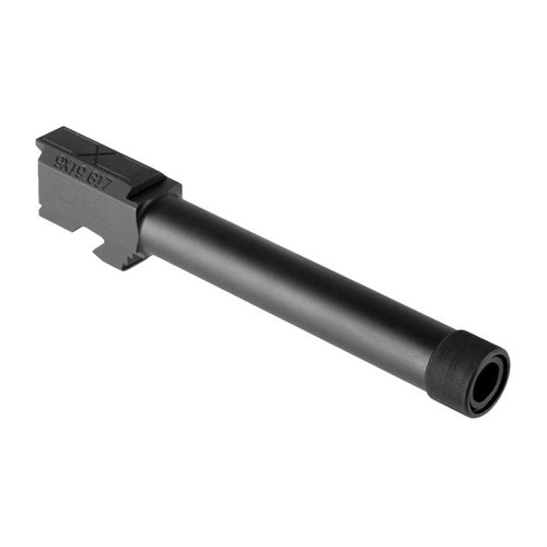 Il barilotto filettato Faxon per Glock® 17 offre un fit preciso, finitura resistente alla corrosione, e compatibilità con accessori per prestazioni superiori.