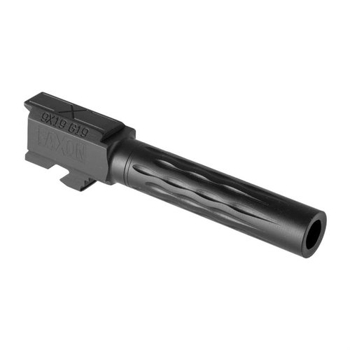 Il Faxon Flame Match Barrel per Glock 19® offre rigidità, dissipazione del calore e tolleranze superiori, garantendo prestazioni personalizzate senza bisogno di modifiche.