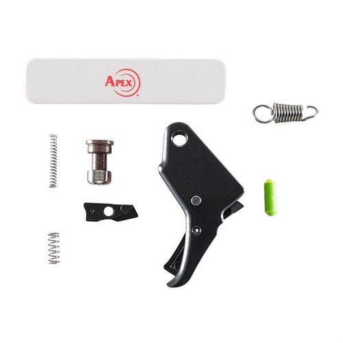 Verbessere den Abzug deiner S&W M&P M2.0 Shield mit dem Apex Tactical Kit: 2 Pfund weniger Abzugsgewicht, 20% weniger Vor- und Nachlauf, sanfterer Abzug.