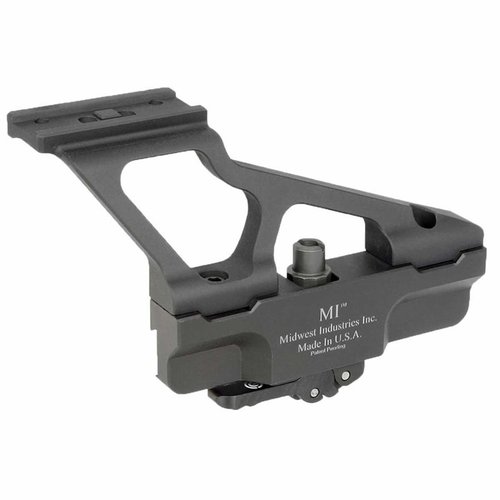 Il Midwest Industries AKG2 Side Mount è realizzato in alluminio durevole, offre una finitura anodizzata nera e garantisce una montatura sicura per ottiche sull'AK-47.