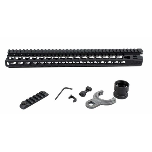 Der BCM KMR Alpha Handguard bietet eine leichte, robuste Aluminiumkonstruktion, freie Barrel-Befestigung für bessere Präzision und zahlreiche KeyMod™-Slots für Zubehör.
