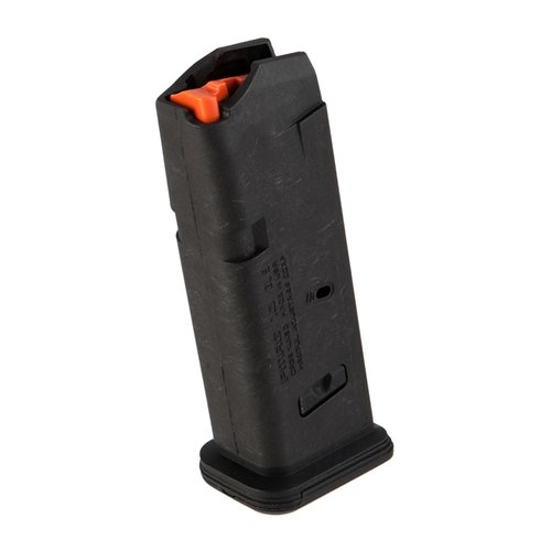 Das PMAG® GL9® für Glock® 19 bietet zuverlässige Leistung, eine robuste Polymerkonstruktion, einen anti-tilt Follower und eine einfach zu reinigende Bodenplatte.