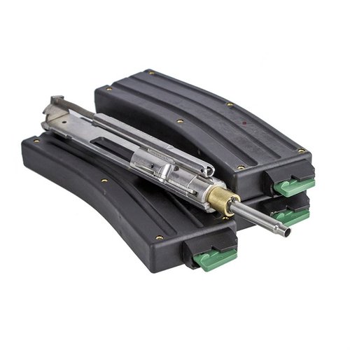 Mit dem CMMG Bravo .22 LR Conversion Kit kannst du kostengünstig .22 LR Munition nutzen, um deine Schiessfähigkeiten zu verbessern und teure Centerfire-Munition zu sparen.