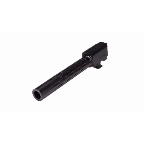 Der Faxon P320 Kompaktlauf bietet eine verschleissfeste Nitride-Beschichtung, auffällige Flame Fluting und konventionelles Ziehverfahren für präzise Schüsse.