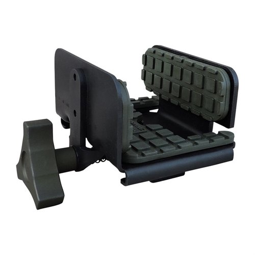 Il PIG Saddle di ShadowTech offre supporto rigido e stabile, progettato per cacciatori, con montaggio universale su treppiedi e pad resistenti agli urti per massimizzare la precisione.