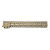 Le Geissele MK14 Super Modular Rail offre un profil étroit pour une prise confortable, avec de nombreuses options de montage grâce aux slots M-LOK et un rail Picatinny.