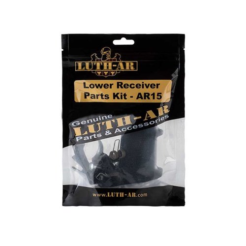 Le kit de pièces Luth-AR LLRPK-1 te fournit tout ce qu'il te faut pour transformer un lower AR-15 en récepteur complet, sans chercher des pièces séparément.