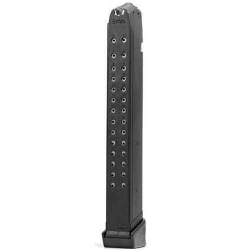 Mit dem KCI 9mm Magazin für Glock® 19/26 erhältst du eine erweiterte Kapazität, die zuverlässige Funktion und weniger Nachladepausen beim Schiessen.