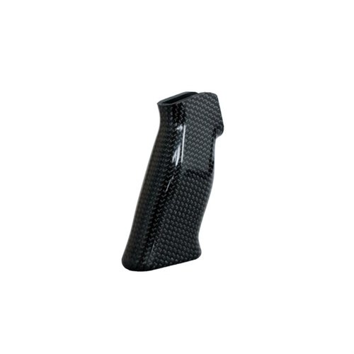 Der AR-15 Carbon Black Pistol Grip bietet extremen Komfort, perfekte Ergonomie, ein leichtes Design und passt sich verschiedenen Handgrössen an.