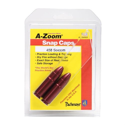 Die A-Zoom Snap Caps sind perfekt für Sicherheitstraining und Funktionstests. Sie sind aus Aluminium gefertigt, langlebig und halten über 30 mal länger als herkömmliche Snap Caps.