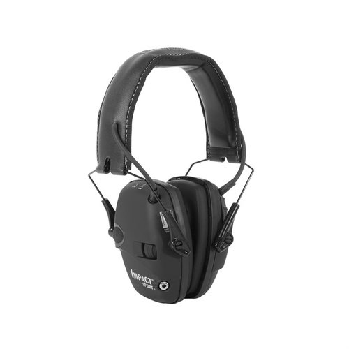 Le cuffie elettroniche IMPACT SPORT di Howard Leight offrono protezione acustica leggera, amplificano le conversazioni e bloccano i rumori pericolosi.