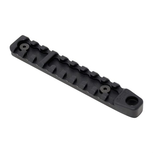 Die AREA 419 KeyMod Improved Bipod Rail bietet 43 % mehr Befestigungsfläche, ist aus leichtem 7075-T651 Aluminium gefertigt und hat eine glatte, snag-freie Oberfläche.