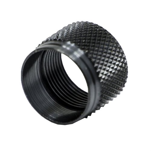 Proteggi i filetti del tuo canne AR con il Muzzle Thread Protector di GrovTec: costruzione in acciaio, finitura nera e installazione rapida grazie all'esterno zigrinato.