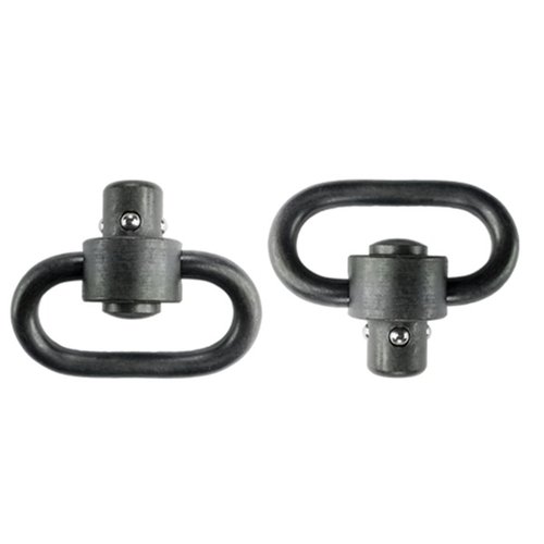 I ganci pesanti Grovtec con pulsante sono robusti, silenziosi e consentono una rotazione a 360°, garantendo un attacco sicuro e confortevole per le slings.