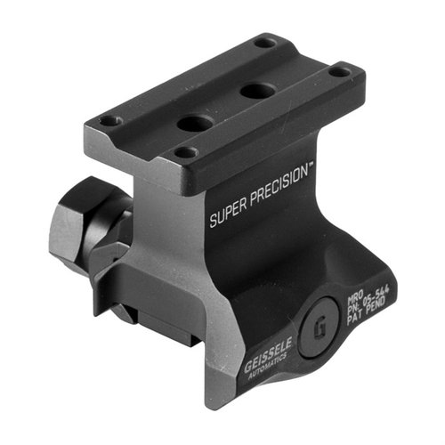 Il mount Super Precision MRO di Geissele è realizzato in alluminio 7075-T6, offre 1.400 libbre di forza di serraggio e garantisce rigidità e ritorno al zero.