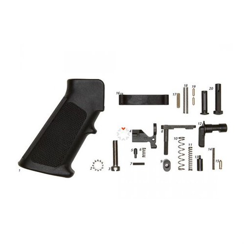 Le kit de pièces inférieures Mil-Spec AR-15 de Geissele inclut tout ce qu'il te faut, sauf le trigger, pour personnaliser ton AR avec des composants de qualité.