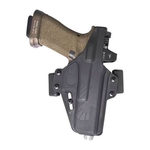L'holster Perun di Raven Concealment è un modello OWB modulare, compatto, con regolazione della ritenzione semplice e compatibile con ottiche red-dot e mirini alti.