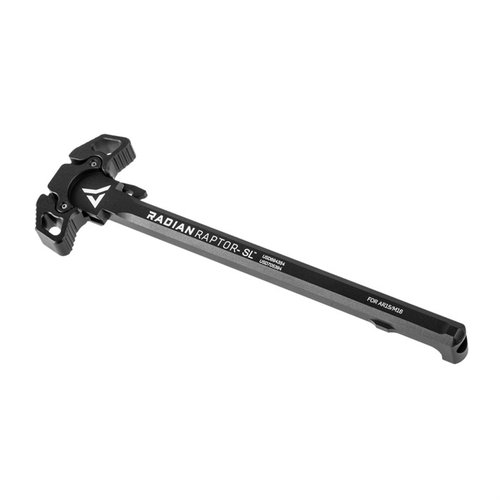 Le Raptor-SL est un chargeur ambidextre AR-15 avec des oreilles profilées pour éviter les accrochages, offrant une prise antidérapante et un fonctionnement fluide.