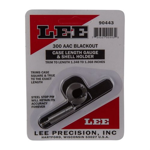 Il Case Length Gauge di LEE PRECISION offre un metodo preciso e semplice per accorciare e squadrate l'apertura del bossolo, utilizzabile con Cutter e Lock Stud.