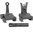 MIDWEST INDUSTRIES AR-15 COMBAT RIFLE FOLDING SIGHT SET