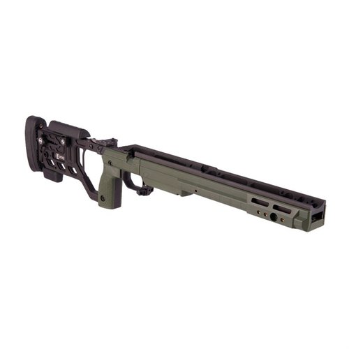 Le châssis KRG Whiskey-3 offre un ajustement sans outil, une ergonomie exceptionnelle et la possibilité d'ajouter de nombreux accessoires pour personnaliser ton fusil.