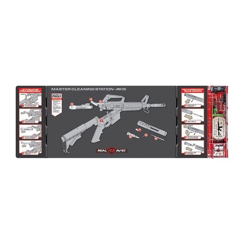 Verbessere deine Reinigungserfahrung mit der MASTER CLEANING STATION für AR-15: Ein umfangreiches Set mit Werkzeugen, organisiert und platzsparend!